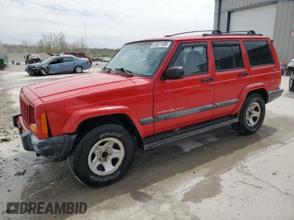 1999 Jeep Cherokee Sport with VIN 1J4FF68S3XL667570, listed as a Copart auction lot 52821105 with 173,712 mi miles and Salvage Title. Bid and sale history available at DreamBid. Image 1.