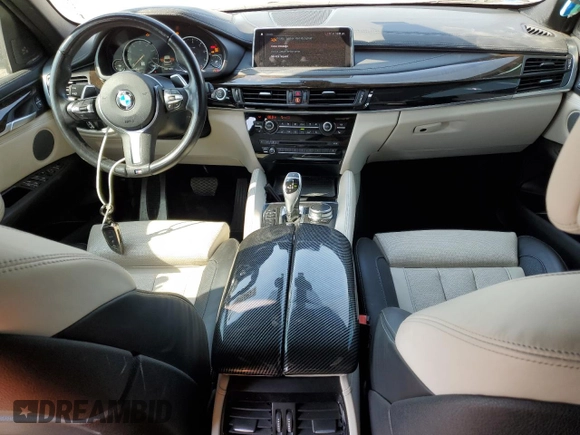 2018 BMW X6 xDrive50i with VIN 5UXKU6C56J0Z66652, listed as a Copart auction lot 74816694 with 56,229 mi miles and Salvage Title. Bid and sale history available at carsss.com. Image 8.