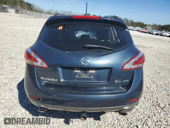 2014 Nissan Murano SL with VIN JN8AZ1MW9EW523749, listed as a Copart auction lot 45316965 with 0 mi miles and Non Repairable. Bid and sale history available at carsss.com. Image 6.