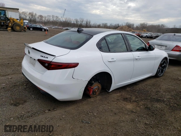 2019 Alfa Romeo Giulia with VIN ZARFANANXK7622362, listed as a Copart auction lot 46535223 with 28,946 mi miles. Bid and sale history available at carsss.com. Image 3.