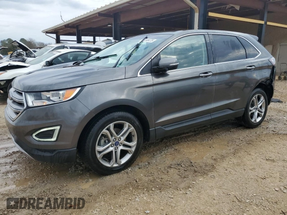 2016 Ford Edge Titanium with VIN 2FMPK3K91GBB13675, listed as a Copart auction lot 44198475 with 129,236 mi miles and Salvage Title. Bid and sale history available at carsss.com. Image 1.