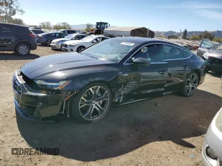 2019 Audi A7 Prestige with VIN WAUV2AF23KN072344, listed as a Copart auction lot 75298064 with 44,096 mi miles and Salvage Title. Bid and sale history available at carsss.com. Image 1.