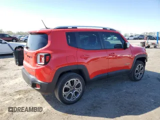 2017 Jeep Renegade Limited with VIN ZACCJBDB2HPE48490, listed as a Copart auction lot 52027175 with 41,519 mi miles and Salvage title. Bid and sale history available at DreamBid. Image 3.