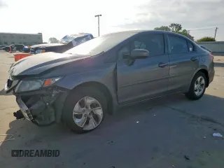 2014 Honda Civic LX z VIN 2HGFB2F59EH528062, wystawiony jako Copart lot #58015365 z przebiegiem 113 501 mil mil oraz Szkoda całkowita • Salvage title. Historia ofert i sprzedaży dostępna na DreamBid. Obrazek 1.