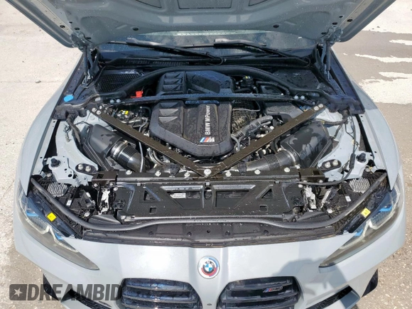 2023 BMW M3 Competition xDrive with VIN WBS43AY00PFN57168, listed as a Copart auction lot 50732415 with 28,453 mi miles and Salvage title. Bid and sale history available at DreamBid. Image 11.