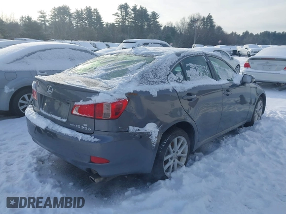 2012 Lexus IS 250 with VIN JTHCF5C21C5055214, listed as a IAAI auction lot 41482619 with 145,922 mi miles and . Bid and sale history available at DreamBid. Image 4.