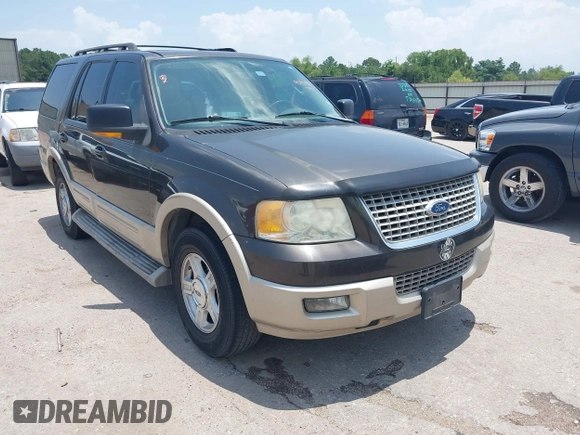 2006 Ford Expedition Eddie Bauer with VIN 1FMFU17586LA38360, listed as a IAAI auction lot 42434043 with 284,372 mi miles and . Bid and sale history available at DreamBid. Image 1.