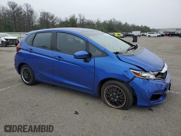 2019 Honda Fit LX with VIN 3HGGK5H46KM749562, listed as a Copart auction lot 60682645 with 45,426 mi miles and Salvage title. Bid and sale history available at DreamBid. Image 4.