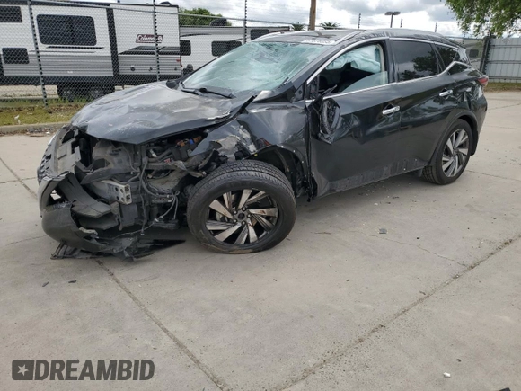 2019 Nissan Murano SL with VIN 5N1AZ2MS7KN131509, listed as a Copart auction lot 51875335 with 126,758 mi miles and Salvage Title. Bid and sale history available at DreamBid. Image 1.