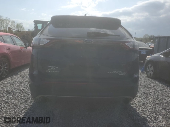 2017 Ford Edge Titanium with VIN 2FMPK4K95HBB21267, listed as a Copart auction lot 51630225 with 144,746 mi miles and Salvage Title. Bid and sale history available at carsss.com. Image 6.