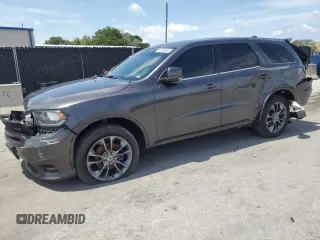 2019 Dodge Durango GT with VIN 1C4RDJDG1KC664186, listed as a Copart auction lot 58569655 with 102,763 mi miles and Non repairable. Bid and sale history available at DreamBid. Image 1.