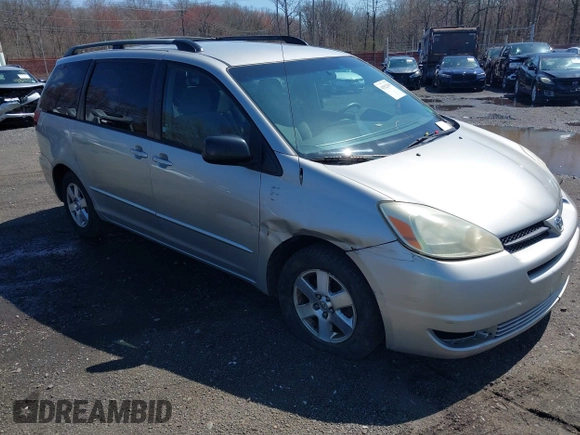 2005 Toyota Sienna CE with VIN 5TDZA23C95S380868, listed as a IAAI auction lot 41922419 with 218,513 mi miles and . Bid and sale history available at DreamBid. Image 1.