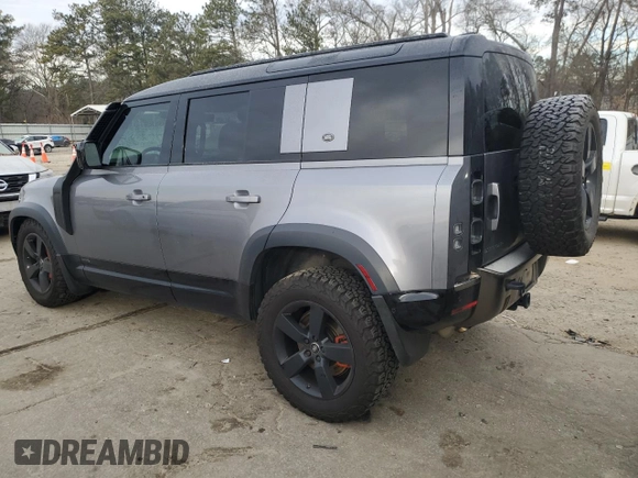 2020 Land Rover Defender X with VIN SALEXEEU0L2021510, listed as a Copart auction lot 41806055 with 58,647 mi miles and Salvage title. Bid and sale history available at DreamBid. Image 2.