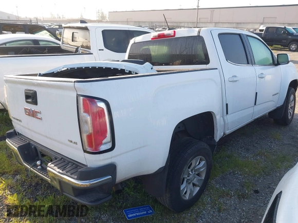 2017 GMC Canyon 2WD SLE with VIN 1GTG5CEAXH1155910, listed as a IAAI auction lot 41817728 with 58,191 mi miles. Bid and sale history available at carsss.com. Image 4.