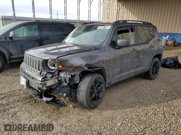 2017 Jeep Renegade Latitude with VIN ZACCJBBB9HPF65132, listed as a Copart auction lot 44997795 with 98,206 mi miles and Clean Title. Bid and sale history available at carsss.com. Image 1.