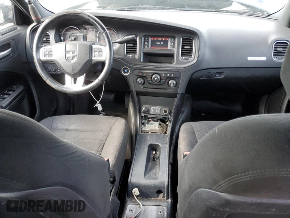 2013 Dodge Charger Police with VIN 2C3CDXAT7DH592408, listed as a Copart auction lot 54678835 with 180,084 mi miles and Salvage Title. Bid and sale history available at DreamBid. Image 8.