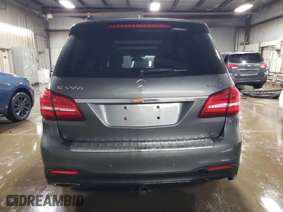 2018 Mercedes-Benz GLS 550 with VIN 4JGDF7DE0JB085552, listed as a Copart auction lot 78694124 with 89,974 mi miles and Salvage title. Bid and sale history available at DreamBid. Image 6.