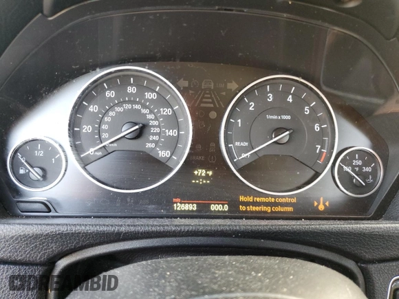 2012 BMW 3 Series 328i with VIN WBA3C1C52CF433478, listed as a Copart auction lot 76740274 with 126,893 mi miles and Salvage title. Bid and sale history available at DreamBid. Image 9.