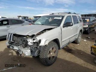 2007 Jeep Grand Cherokee Limited with VIN 1J8HR58237C539497, listed as a Copart auction lot 87015414 with 245,708 mi miles and Salvage Title. Bid and sale history available at carsss.com. Image 1.