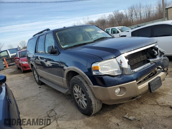 2014 Ford Expedition EL XLT with VIN 1FMJK1J56EEF18795, listed as a Copart auction lot 43826085 with 260,984 mi miles and Salvage Title. Bid and sale history available at carsss.com. Image 4.