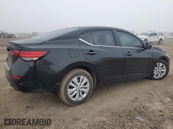 2025 Nissan Sentra S with VIN 3N1AB8BV0SY244572, listed as a Copart auction lot 43288725 with 3,790 mi miles and Salvage Title. Bid and sale history available at DreamBid. Image 3.