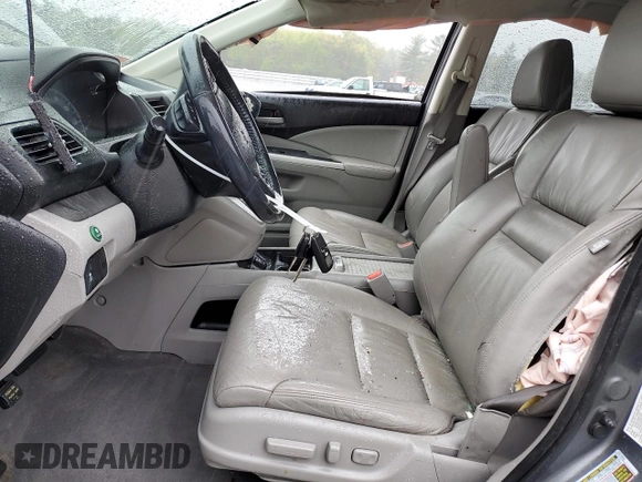 2013 Honda CR-V EX-L z VIN 2HKRM4H75DH668874, wystawiony jako Copart lot #55956255 z przebiegiem 136 539 mil mil oraz Szkoda całkowita • Salvage title. Historia ofert i sprzedaży dostępna na DreamBid. Obrazek 7.