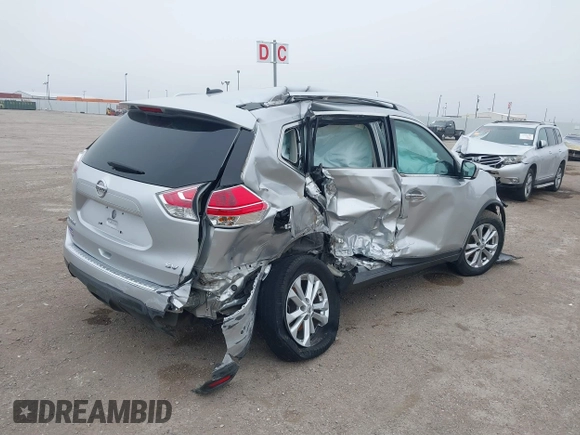 2016 Nissan Rogue S with VIN KNMAT2MT3GP686757, listed as a IAAI auction lot 41493223 with Not Provided miles and . Bid and sale history available at DreamBid. Image 4.