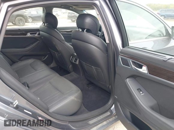 2016 Hyundai Genesis 3.8L with VIN KMHGN4JE1GU135505, listed as a IAAI auction lot 42085056 with 61,611 mi miles and . Bid and sale history available at DreamBid. Image 8.