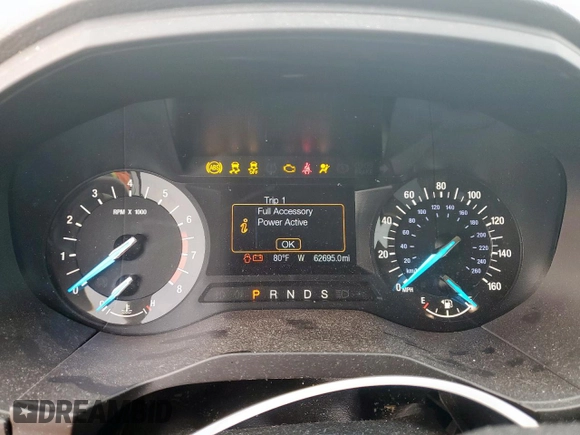 2017 Ford Edge SE with VIN 2FMPK4G97HBC68506, listed as a Copart auction lot 59440935 with 62,695 mi miles and Salvage title. Bid and sale history available at DreamBid. Image 9.