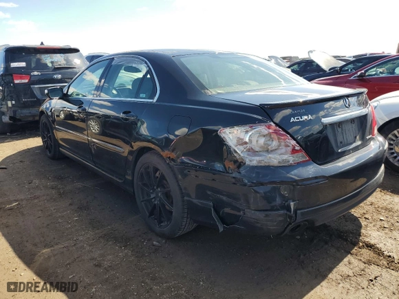 2008 Acura RL Tech Pkg with VIN JH4KB16698C002603, listed as a Copart auction lot 48773765 with 168,976 mi miles and Salvage Title. Bid and sale history available at carsss.com. Image 2.