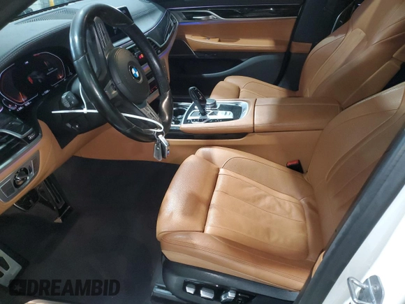 2020 BMW 7 Series 740i with VIN WBA7T2C00LCD61647, listed as a Copart auction lot 48110735 with 72,365 mi miles and Non repairable. Bid and sale history available at DreamBid. Image 7.