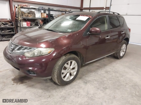2013 Nissan Murano SL with VIN JN8AZ1MW0DW315659, listed as a IAAI auction lot 41156756 with 222,989 mi miles. Bid and sale history available at carsss.com. Image 17.