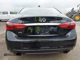 2018 Infiniti Q50 3.0t LUXE with VIN JN1EV7AR3JM438408, listed as a IAAI auction lot 42196488 with 134,519 mi miles. Bid and sale history available at carsss.com. Image 16.