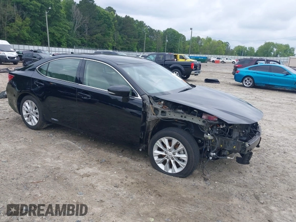 2014 Lexus ES 300h with VIN JTHBW1GGXE2074004, listed as a IAAI auction lot 42206490 with 79,725 mi miles and . Bid and sale history available at DreamBid. Image 1.