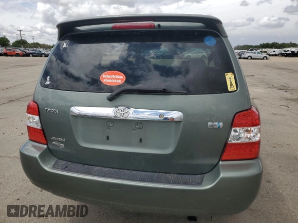 2007 Toyota Highlander w/3rd Row z VIN JTEEW21A970039487, wystawiony jako Copart lot #56884145 z przebiegiem Nie podano mil oraz Szkoda całkowita • Salvage title. Historia ofert i sprzedaży dostępna na DreamBid. Obrazek 6.