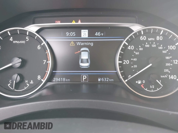 2023 Nissan Altima SL with VIN 1N4BL4EV6PN373414, listed as a IAAI auction lot 38292437 with 29,418 mi miles and . Bid and sale history available at DreamBid. Image 7.