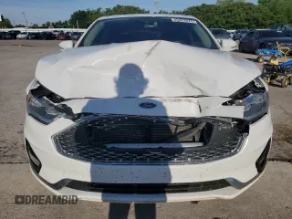 2020 Ford Fusion Titanium with VIN 3FA6P0D98LR176335, listed as a Copart auction lot 55323275 with 76,572 mi miles and Salvage title. Bid and sale history available at DreamBid. Image 5.