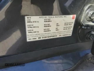 2015 Tesla Model S 85D with VIN 5YJSA1S2XFF092318, listed as a Copart auction lot 52026615 with 78,729 mi miles and Salvage Title. Bid and sale history available at carsss.com. Image 13.