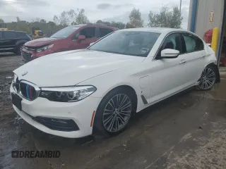 2018 BMW 5 Series 530e xDrive with VIN WBAJB1C50JB085596, listed as a Copart auction lot 63790042 with Not Provided miles and Salvage Title. Bid and sale history available at DreamBid. Image 2.