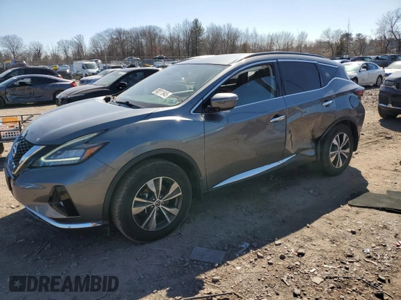 2022 Nissan Murano SV z VIN 5N1AZ2BS8NC110736, wystawiony jako Copart lot #48311945 z przebiegiem 61 160 mil mil oraz Szkoda całkowita • Salvage title. Historia ofert i sprzedaży dostępna na DreamBid. Obrazek 1.
