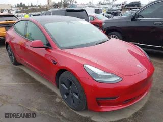 2023 Tesla Model 3 with VIN 5YJ3E1EA2PF476140, listed as a IAAI auction lot 41789189 with 33,435 mi miles. Bid and sale history available at carsss.com. Image 1.
