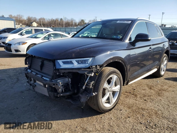 2020 Audi Q5 Premium Plus with VIN WA1BNAFY0L2060280, listed as a Copart auction lot 48486295 with 36,069 mi miles and Salvage Title. Bid and sale history available at carsss.com. Image 1.