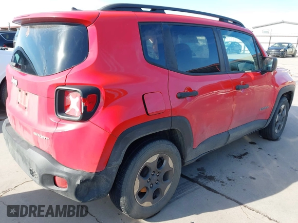 2017 Jeep Renegade Sport z VIN ZACCJAAB9HPF54630, wystawiony jako IAAI lot #42337317 z przebiegiem 135 571 mil mil oraz . Historia ofert i sprzedaży dostępna na DreamBid. Obrazek 4.