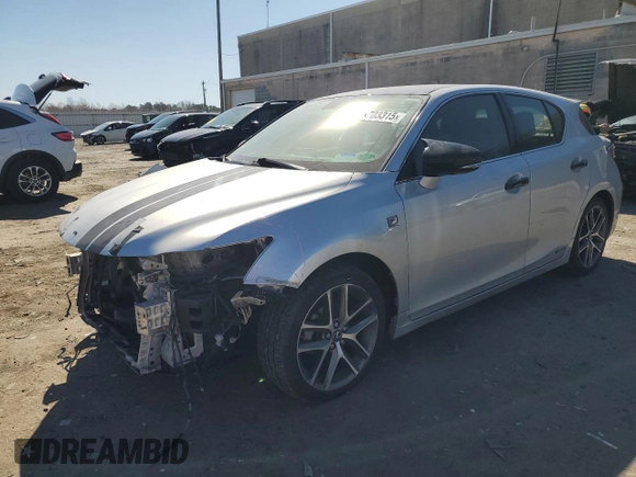 2015 Lexus CT 200h z VIN JTHKD5BH4F2220492, wystawiony jako Copart lot #48703315 z przebiegiem 144 549 mil mil oraz Szkoda całkowita • Salvage title. Historia ofert i sprzedaży dostępna na DreamBid. Obrazek 1.
