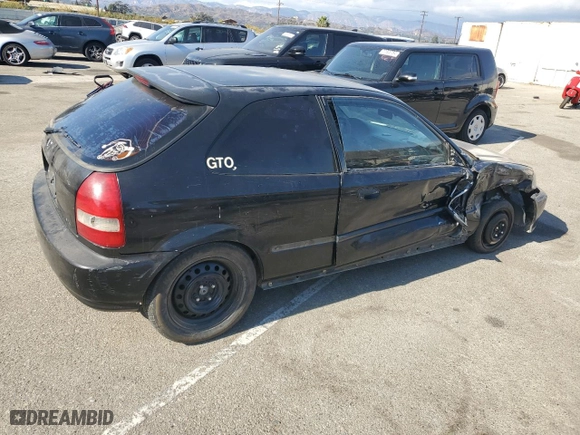1999 Honda Civic DX with VIN 2HGEJ6447XH103779, listed as a Copart auction lot 78211544 with 276,382 mi miles and Salvage Title. Bid and sale history available at carsss.com. Image 3.