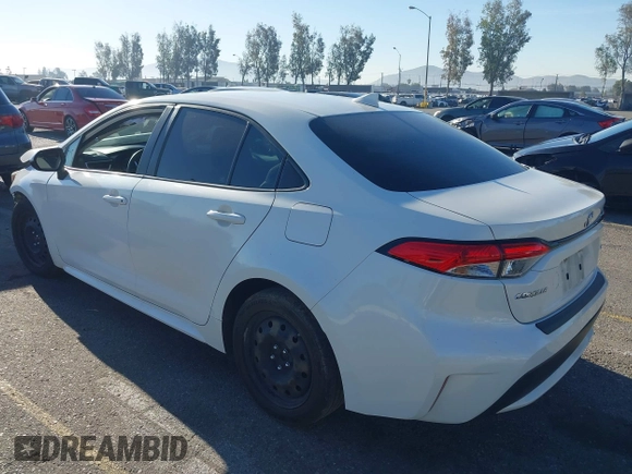 2020 Toyota Corolla LE with VIN 5YFEPRAEXLP062290, listed as a IAAI auction lot 41858318 with 80,692 mi miles. Bid and sale history available at carsss.com. Image 3.