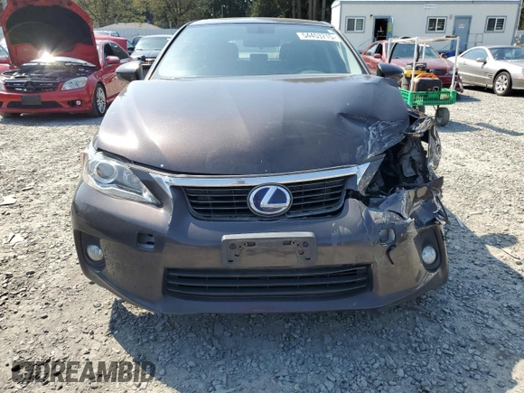 2012 Lexus CT 200h with VIN JTHKD5BH3C2112182, listed as a Copart auction lot 54453715 with 91,378 mi miles and Salvage Title. Bid and sale history available at carsss.com. Image 11.