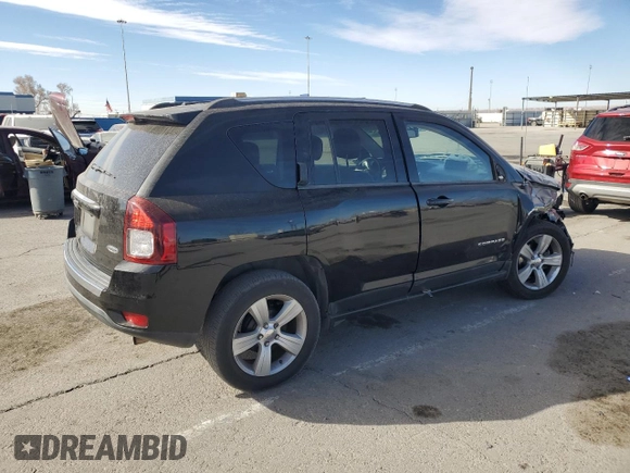 2015 Jeep Compass High Altitude Edition with VIN 1C4NJCEA4FD156906, listed as a Copart auction lot 46738555 with 154,018 mi miles and Salvage Title. Bid and sale history available at carsss.com. Image 3.