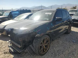 2020 BMW X3 M Competition with VIN 5YMTS0C00LLT10145, listed as a Copart auction lot 73414014 with 0 mi miles and Salvage Title. Bid and sale history available at carsss.com. Image 1.
