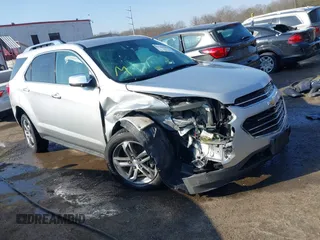 2016 Chevrolet Equinox LTZ with VIN 2GNFLGEK5G6197177, listed as a IAAI auction lot 41468464 with 56,680 mi miles. Bid and sale history available at carsss.com. Image 1.